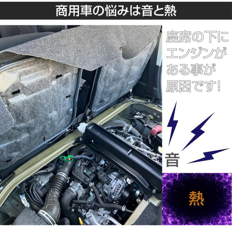 ダイハツ アトレー ハイゼット 700系 エンジンルーム断熱防音キット