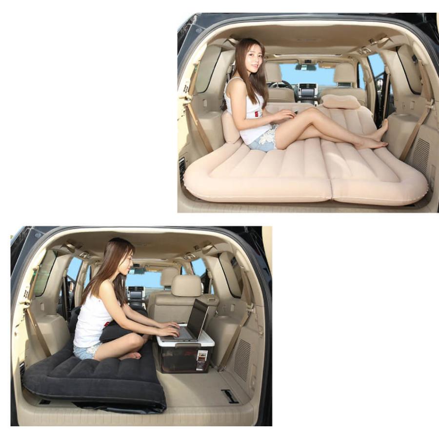 エアーベッド SUV シングル セミダブル 135x175cm 15cm厚 車中泊