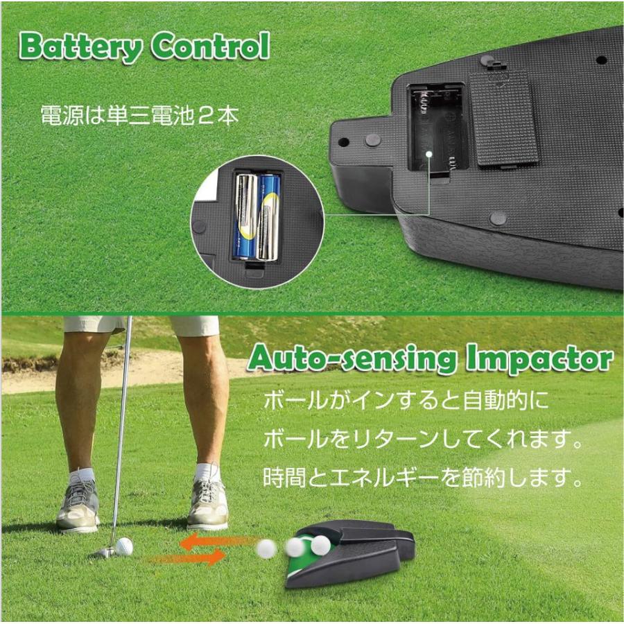 ゴルフ練習用具 ボールリターン機能付き 練習用 パター練習 ゴルフ練習用 パッティング練習 パター パッティング 自動