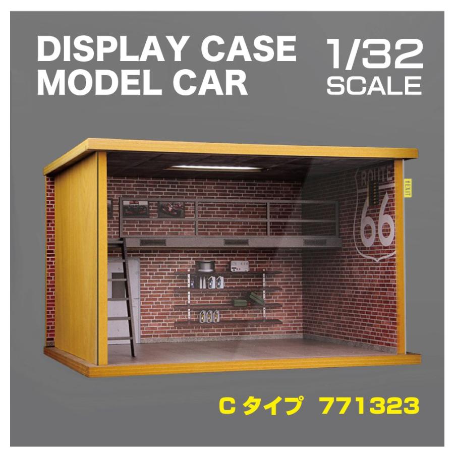 ミニカー ディスプレイケース アクリルケース 模型 ミニカーショールーム 1/32 全3タイプ HB-MCSRL | ディスプレイ プラモデル ケース トミカ ミニチュアの画像
