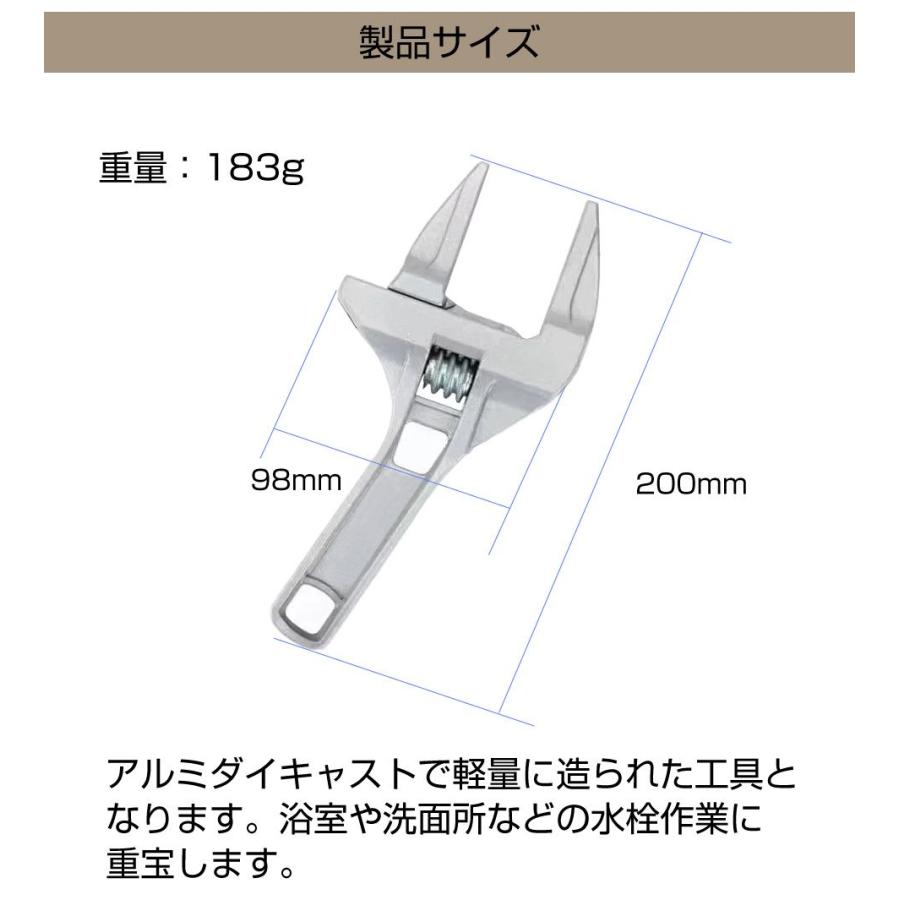 グリーンスネーク 水道作業用レンチ HM-MST4 | 水栓レンチ ワイド 水道