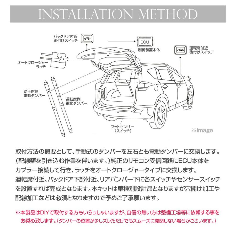 電動 パワーバックドア キット 後付け リアゲート SUBARU XV GT系用