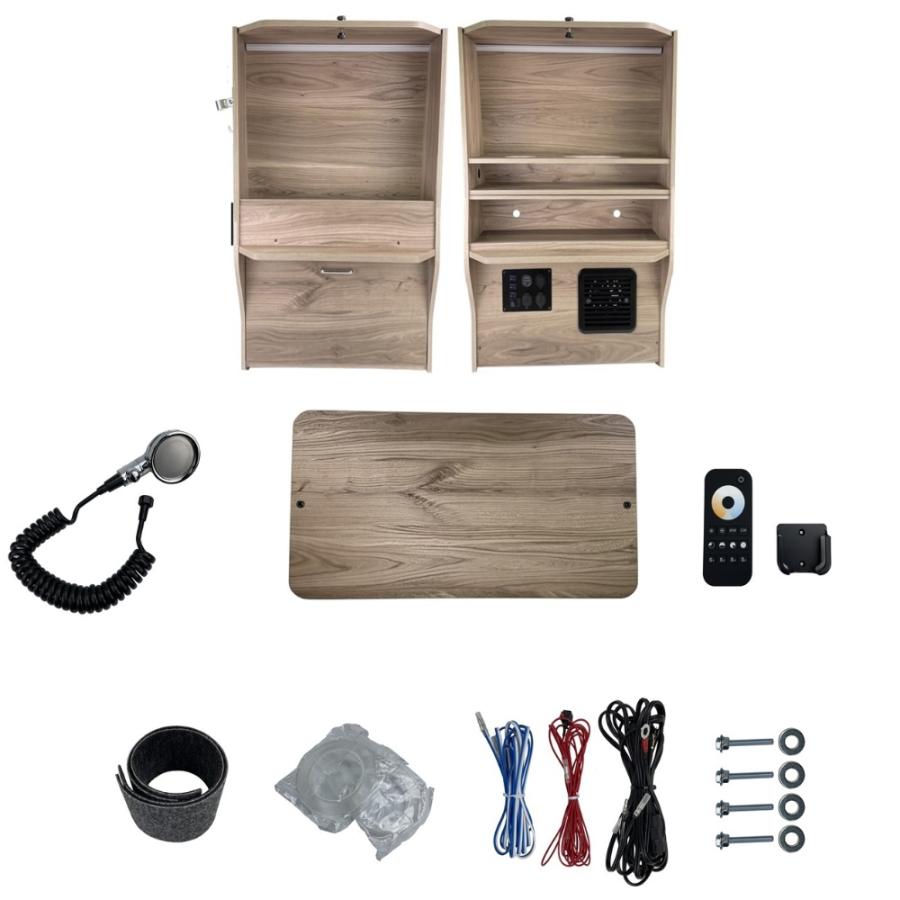 直流家 クルージングキャビネット エブリィバン DA17V用快適セット 受注生産品 キャンピングキット | 直流家 エブリイバン DA17V用