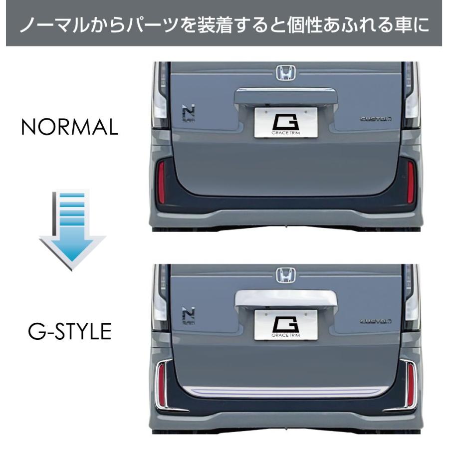 新型 N-BOX JF5/JF6 バックドアアンダーパネル クロームメッキ NB56-EX