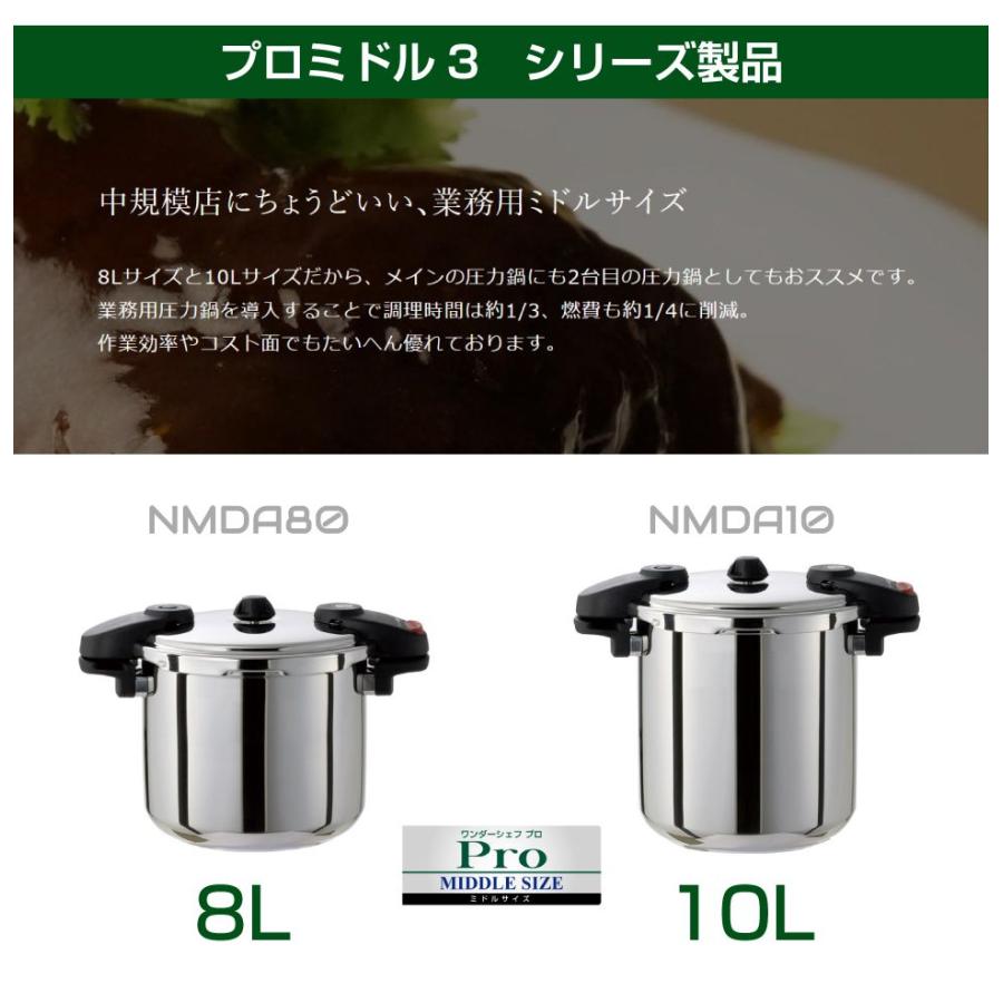 業務用 プロ仕様 ワンダーシェフ 圧力鍋 Pro MIDDLE3（プロミドル3