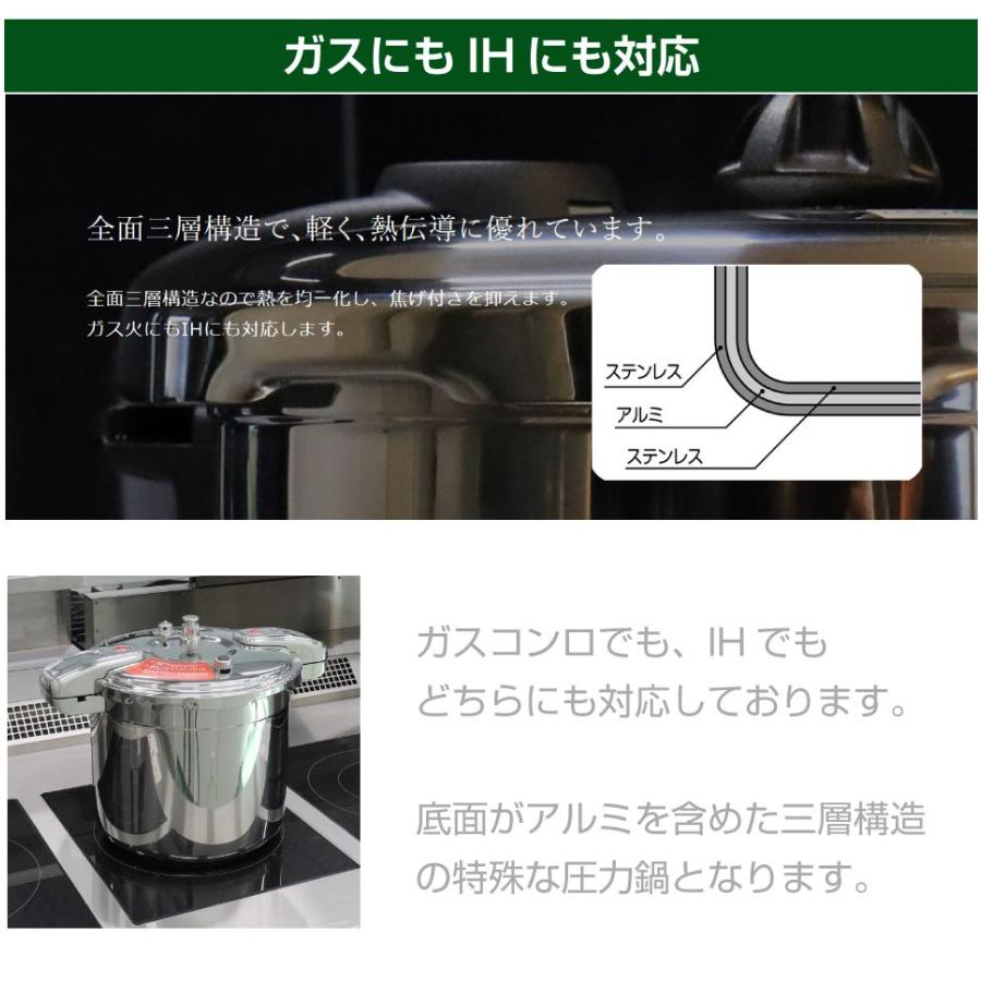 業務用 プロ仕様 ワンダーシェフ 圧力鍋 Pro MIDDLE3（プロミドル3）8L