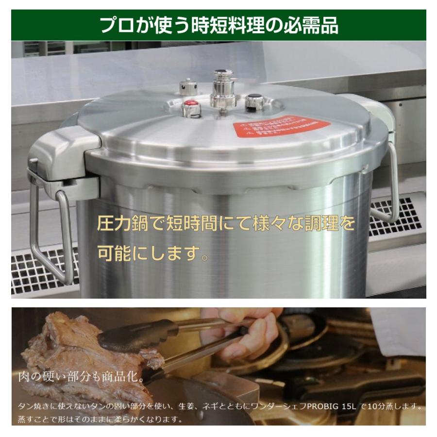 業務用 プロ仕様 ワンダーシェフ 圧力鍋 Pro Big4（プロビッグ4）15L