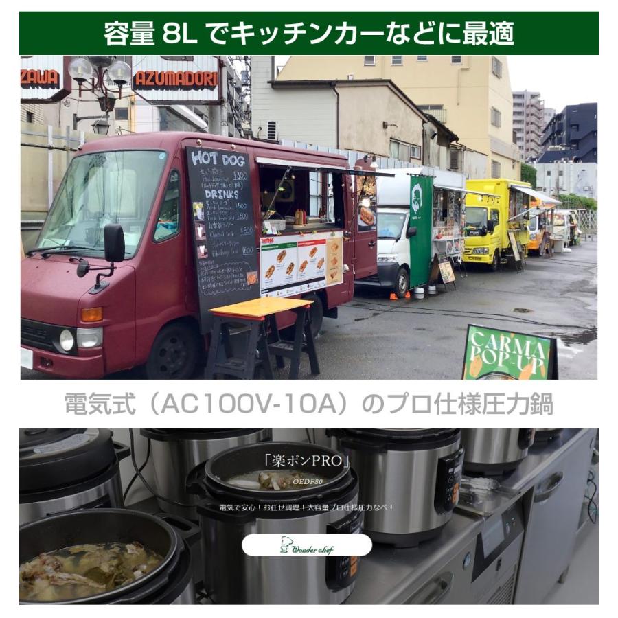 ワンダーシェフ（Wonder chef）マイコン制御 電気圧力鍋 8L OEDF80
