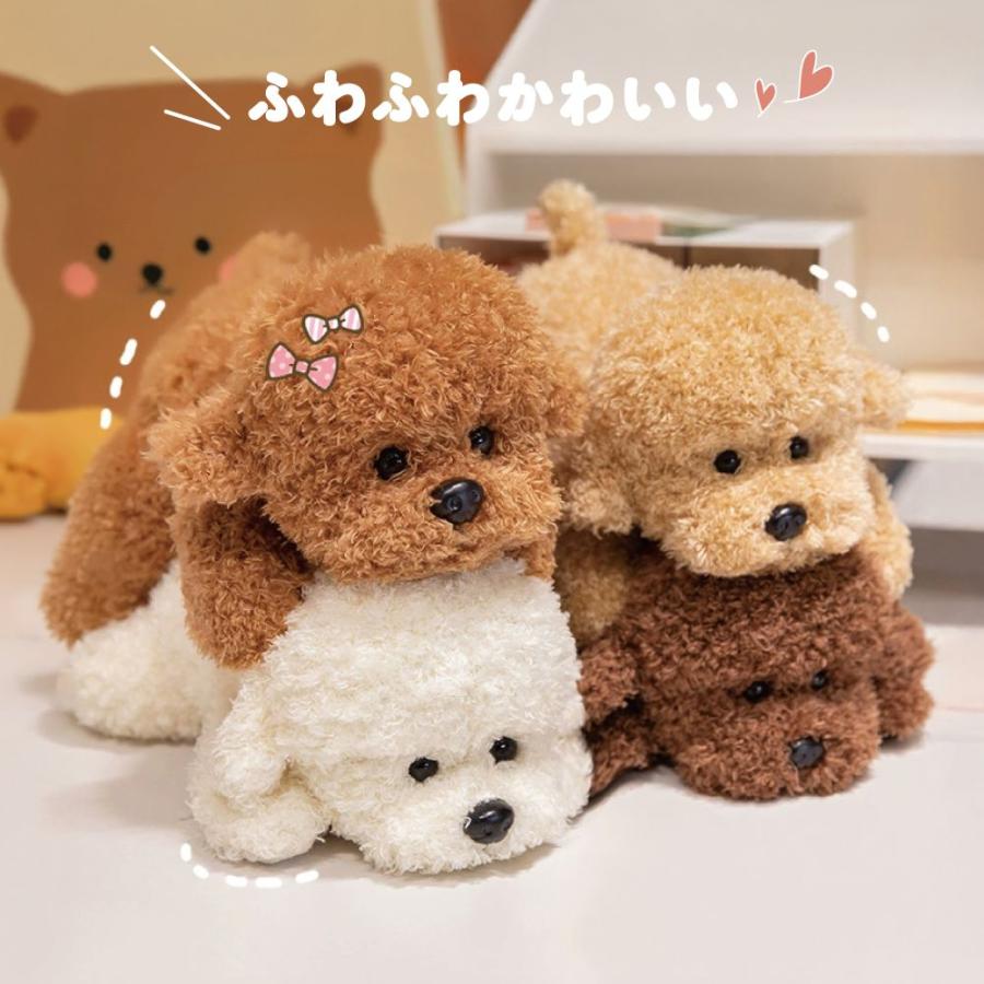ぬいぐるみ トイプードル うつ伏せトイプードル 全4カラー PET-POO