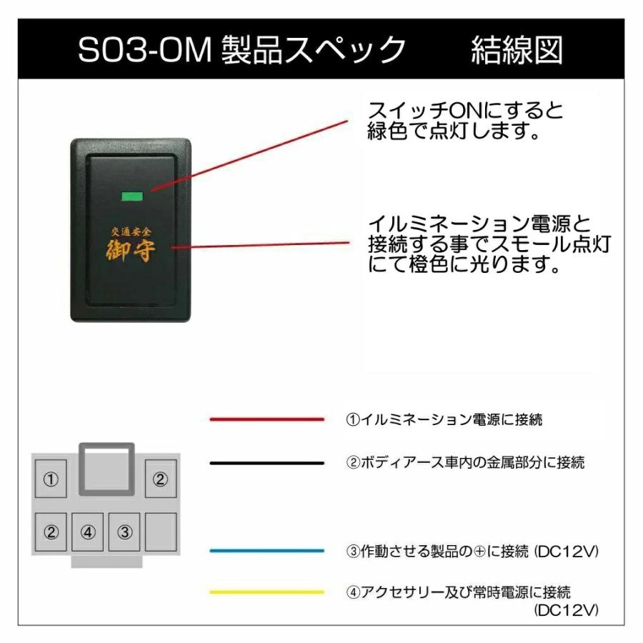 スズキ車用 S03タイプ 御守スイッチ スイッチホール 増設用ポート