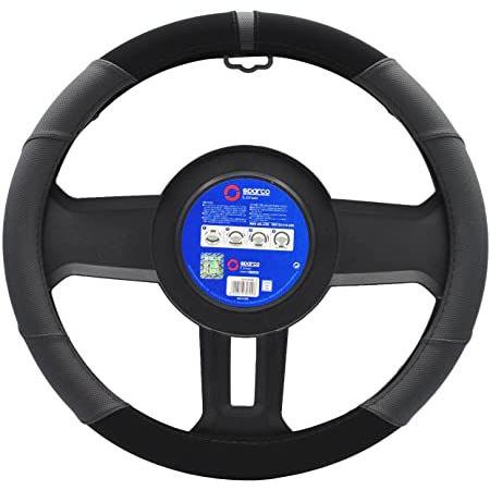 SparcoCORSA ステアリングカバー ハンドルカバー レザー