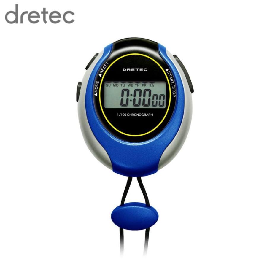 ストップウォッチ スポーツ タイマー ジョギング ランニング ウォーキング dretec スポーツタイマー ブルー SW109BL メール便