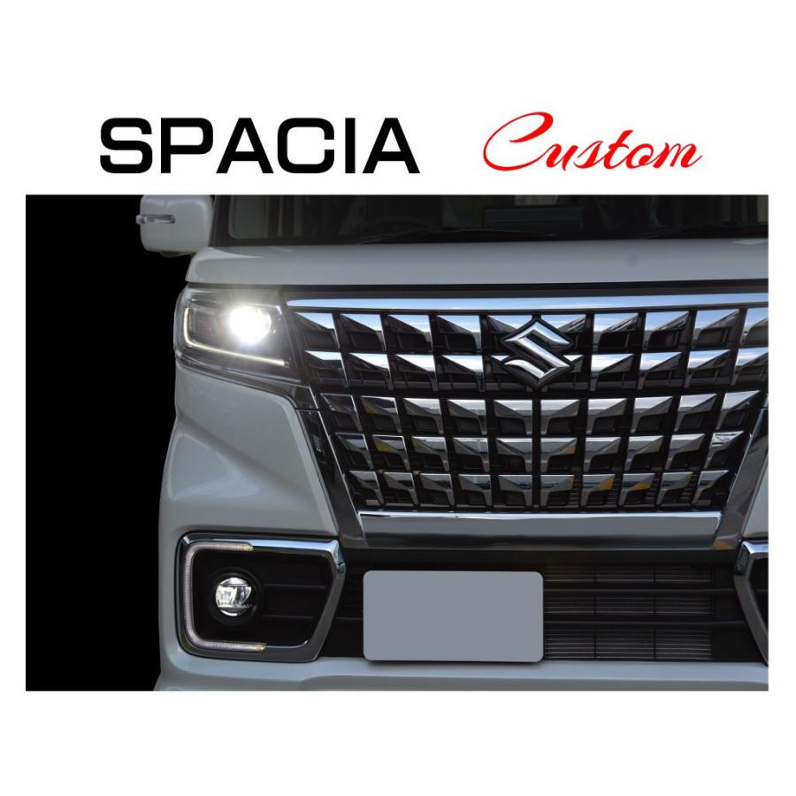 スズキ スペーシアカスタムMK53Sフロントグリル クローム/ブラック スペーシアカスタム スペーシアカスタムmk53s mk53s スズキ SUZUKI