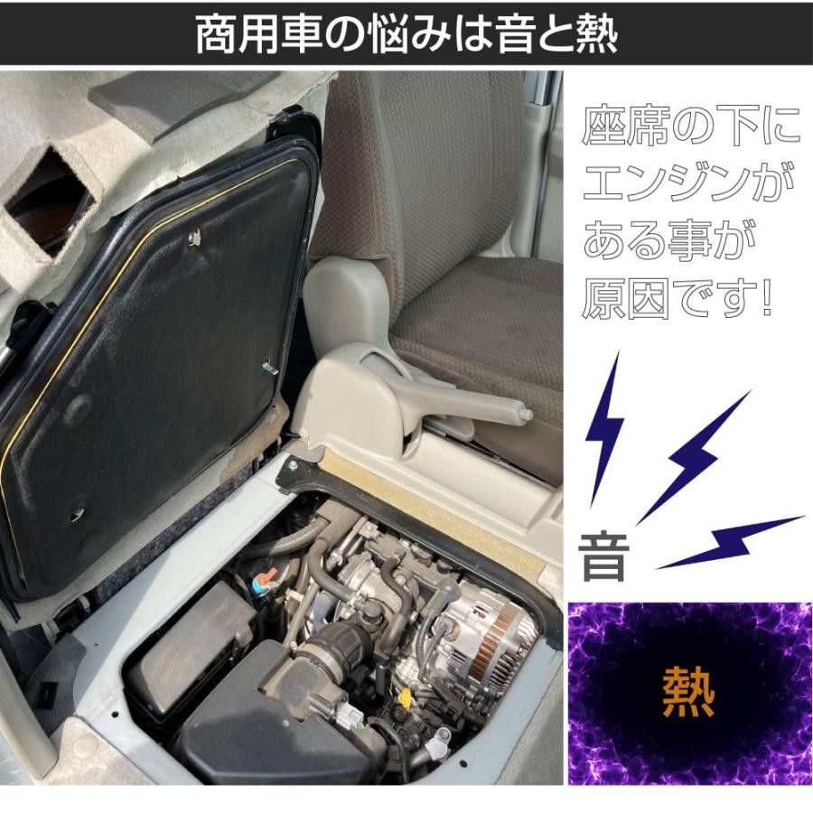 スズキ エブリイ 17系 エンジンルーム断熱防音キット 4点セット SZK 