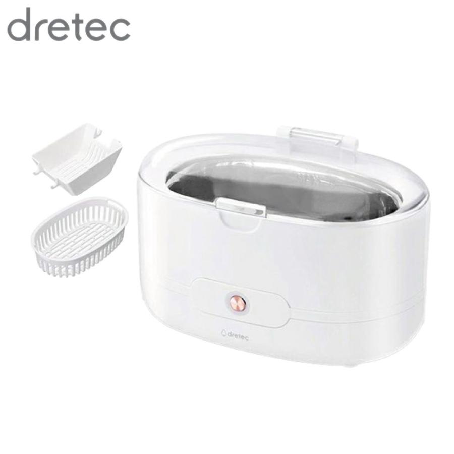 dretec 超音波洗浄機 ソニクリア コフレ ホワイト UC-504WT | 超音波