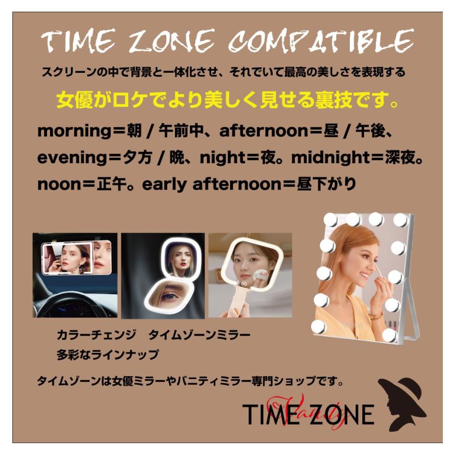 女優ミラー ドレッサー ライト付き 卓上 LED ライト 丸 9LED 10X拡大鏡