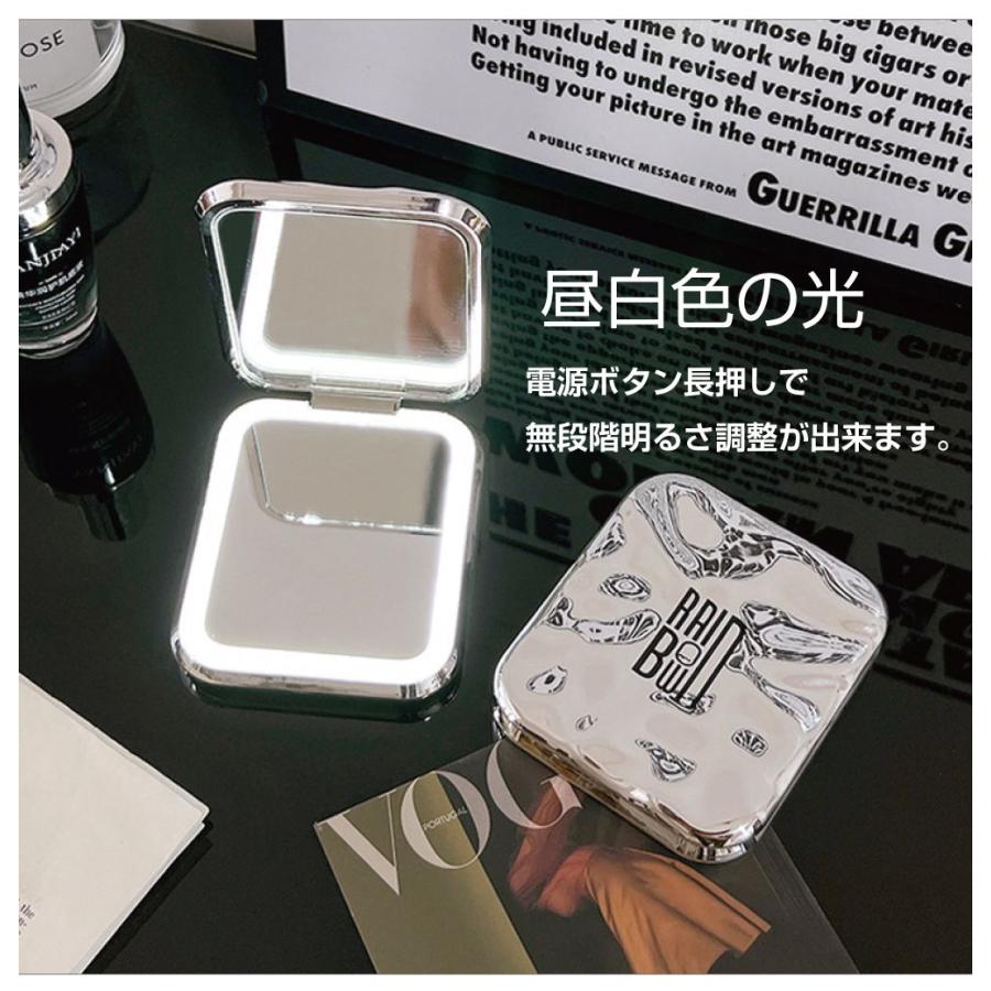 1/23までクーポン利用で10％OFF! | コンパクトミラー ライト付き 手鏡