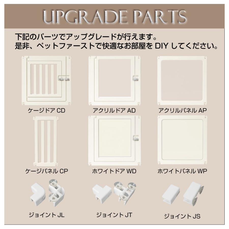 パーツ 単品 拡張用ペットケージ ペットサークル 犬 ドア付き ペット