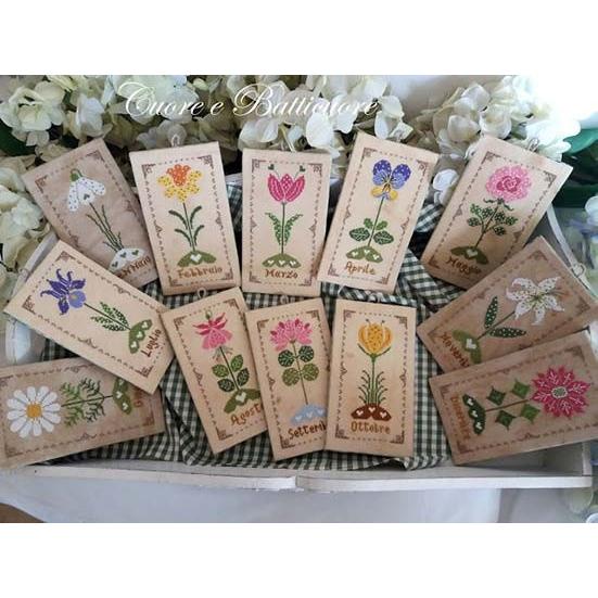 Cuore E Batticuore クオーレ エ バッティクオーレ イタリアのクロスステッチ 刺繍図案 １年の花 12カ月 Un Anno In Fiore Em Dcb155 グレイスワーク ヤフー店 通販 Yahoo ショッピング