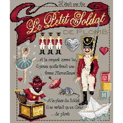 フランスのクロスステッチ 刺繍図案 小さな兵隊 Le Petit Soldat マダム ラ フェ Madame La Fee Em Dmf118 グレイスワーク ヤフー店 通販 Yahoo ショッピング