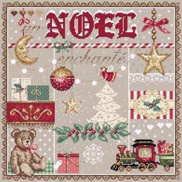 フランスのクロスステッチ 刺繍図案 魅惑のクリスマス Un Noel