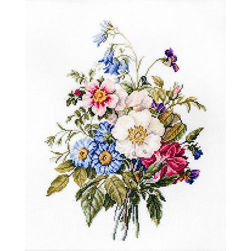 ルーカス Luca-S クロスステッチ刺繍キット 夏の花のブーケ 16ct