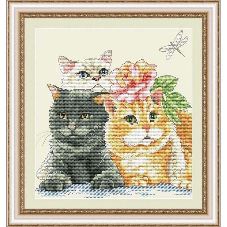 メール便送料無料 クロスステッチ 刺繍 キット オランタ OLanTA 子猫