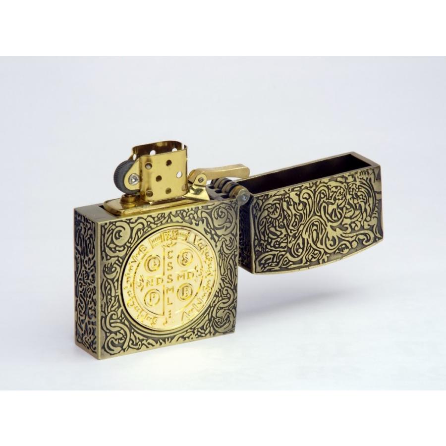 ZIPPO ジッポー ライター コンスタンティン ムービーサイズ 6面彫り 真鍮色 DSCF6038 | ZIPPO