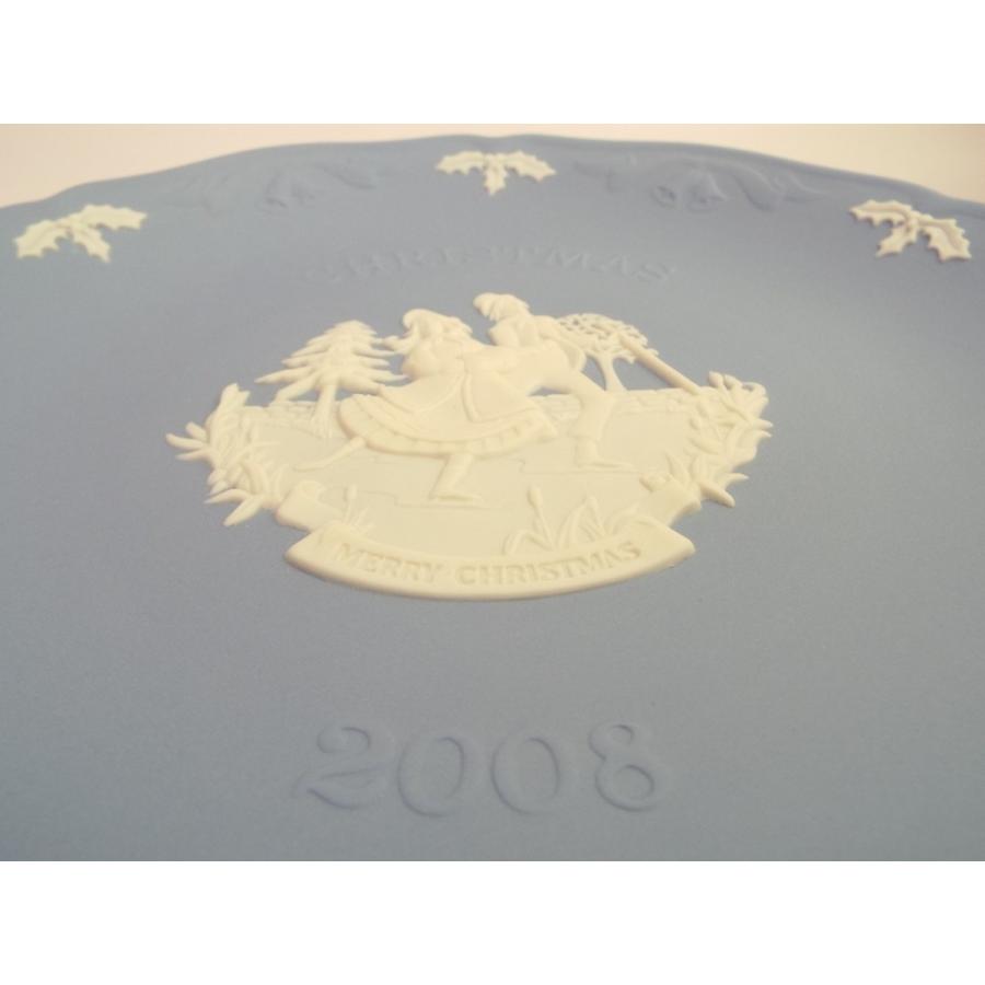 ウェッジウッド クリスマスプレート ジャスパー ペールブルー 2008年 | WEDGWOOD | 01