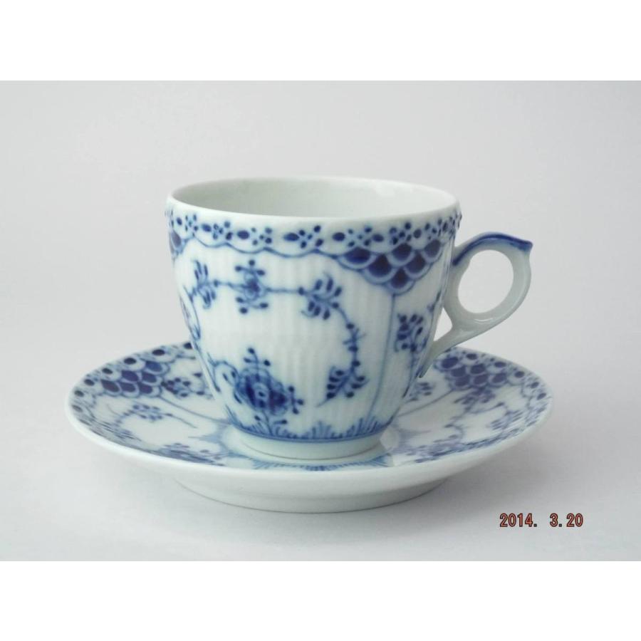 ロイヤルコペンハーゲン ブルーフルーテッド ハーフレース エスプレッソカップ＆ソーサー | ブルーフルーテッド
