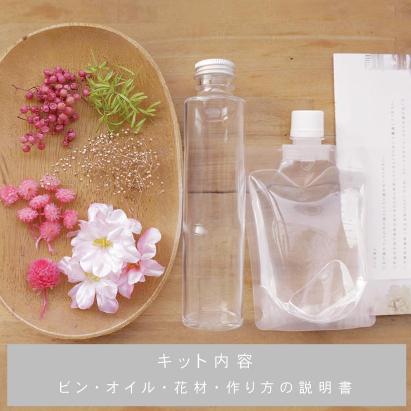 さくらハーバリウム キット プリザーブドフワラー 桜 選べる2種類