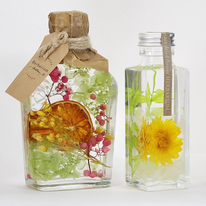 ハーバリウム キット 2本セット [ブライト] プリザーブドフラワー  