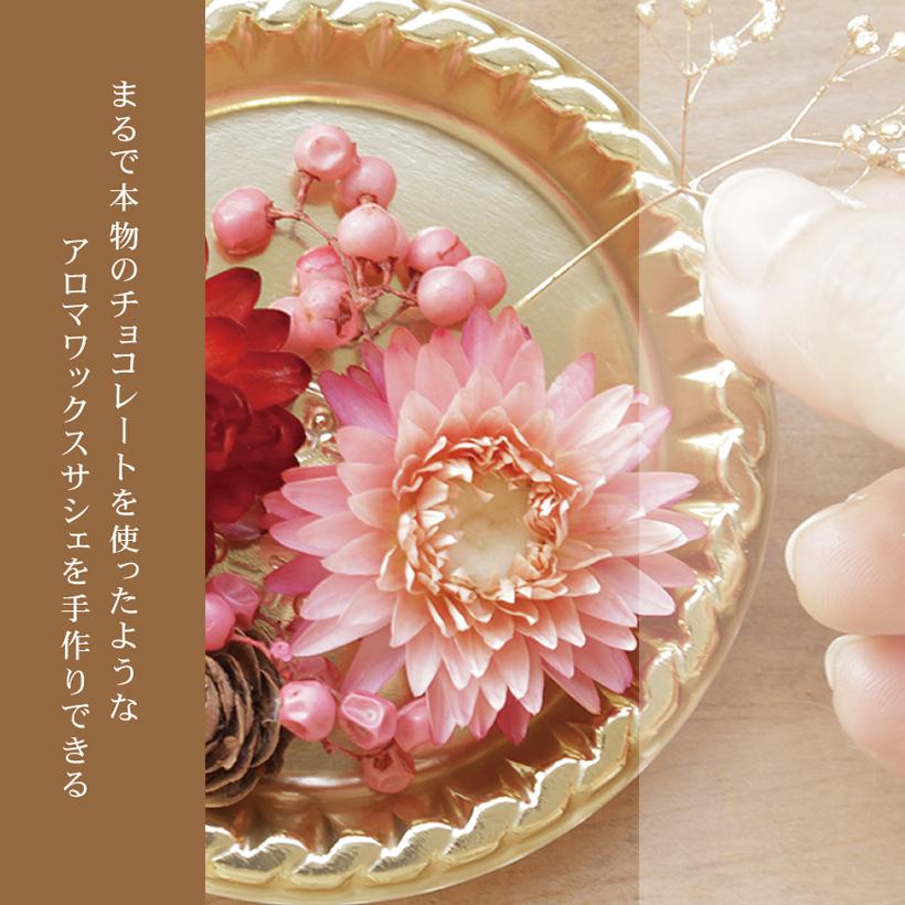 バレンタイン チョコレート 風 アロマワックス サシェ 手作り キット