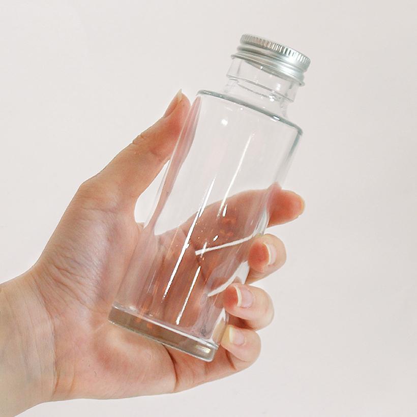 ハーバリウム 瓶（ビン）114ml 円柱タイプ ガラス容器 ガラス瓶 ボトル