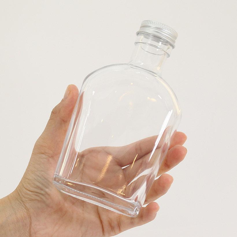 10本 ハーバリウム 瓶 ウイスキータイプ 200cc キャップ付き ボトル