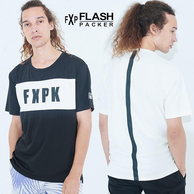 Flash Packer フラッシュパッカー Tシャツ メンズ 半袖 カットソー ブランド ロゴ プリント クルーネック Fxpk 白 Graciasショッピングストア 通販 Yahoo ショッピング