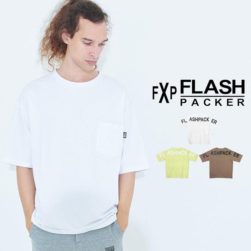 Flash Packer フラッシュパッカー Tシャツ メンズ 半袖 カットソー ブランド ロゴ バックプリント クルーネック Fxpk 茶 Graciasショッピングストア 通販 Yahoo ショッピング