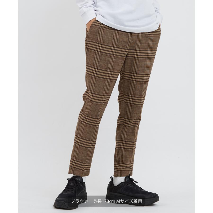 チェック パンツ メンズ チェック柄 アンクル テーパード イージーパンツ スラックス スリム 細身 スーツ Gracias Graciasショッピングストア 通販 Yahoo ショッピング