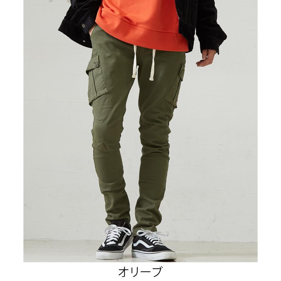 スキニー カーゴ パンツ メンズ テーパード スリム 細身 ストレッチ 迷彩 カモフラージュ Gracias Graciasショッピングストア 通販 Yahoo ショッピング
