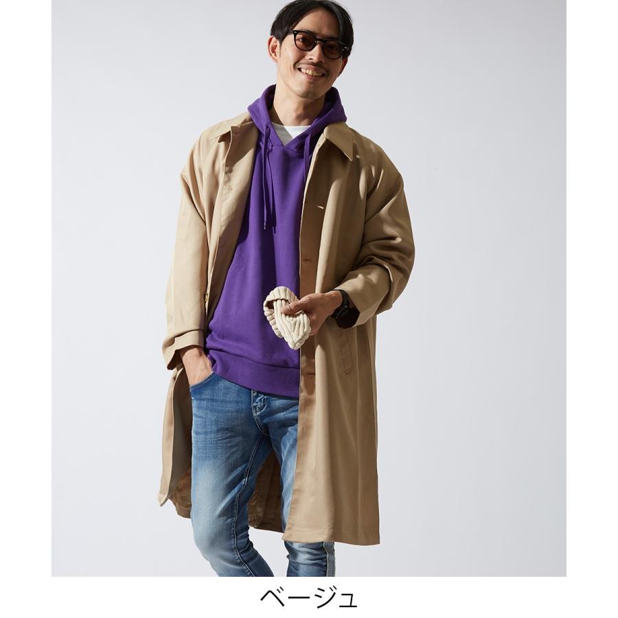 ステンカラーコート メンズ レディース コート ロングコート ゆったり 大きいサイズ 黒 青 ロング丈 軽量 きれいめ ストリートファッション Gracias Graciasショッピングストア 通販 Yahoo ショッピング
