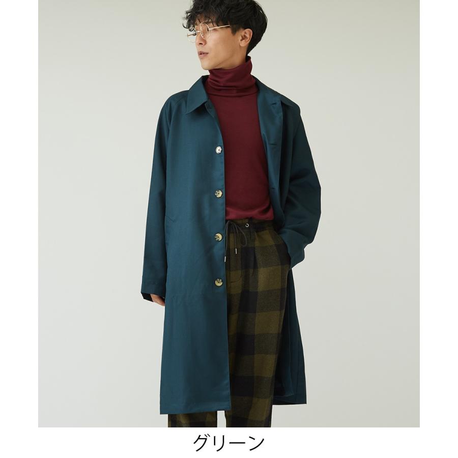 ステンカラーコート メンズ レディース コート ロングコート ゆったり 大きいサイズ 黒 青 ロング丈 軽量 きれいめ ストリートファッション Gracias Graciasショッピングストア 通販 Yahoo ショッピング