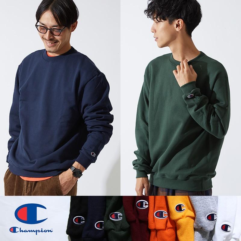 Champion チャンピオン スウェット トレーナー メンズ 裏起毛 暖かい あったか ドロップショルダー ゆったり 厚手 無地 長袖 クルーネック ブランド Graciasショッピングストア 通販 Yahoo ショッピング