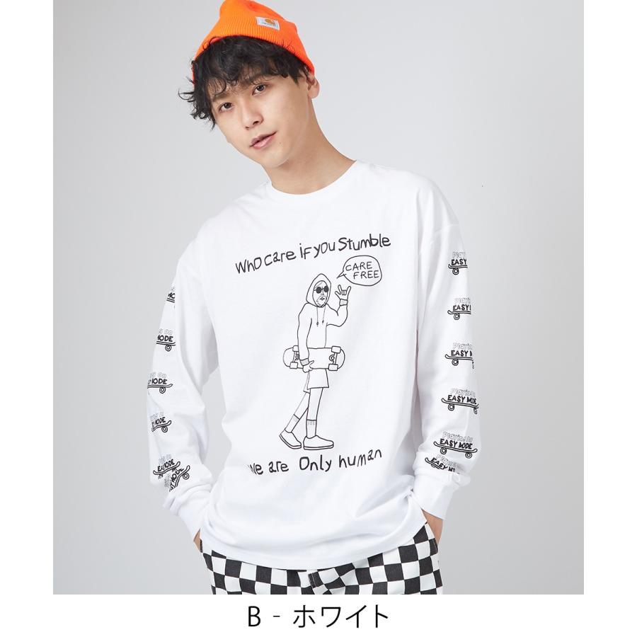 Tシャツ メンズ 長袖tシャツ ロングtシャツ ロンt ロンティー ロゴt プリントt カットソー クルーネック バックプリント 袖 プリント ストリート Gracias Graciasショッピングストア 通販 Yahoo ショッピング