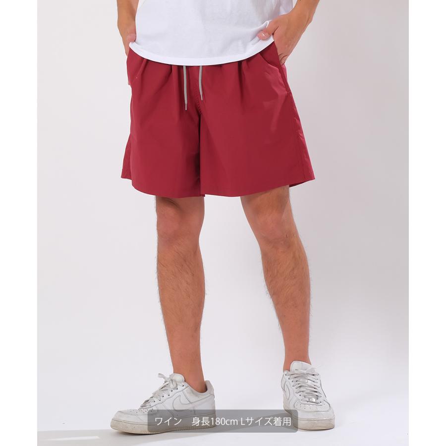 ハーフパンツ メンズ ナイロン ウエストゴム ワイド 大きいサイズ ストレッチ ショートパンツ ショーツ 短パン 黒 赤 黄色 無地 ブランド Graciasショッピングストア 通販 Yahoo ショッピング