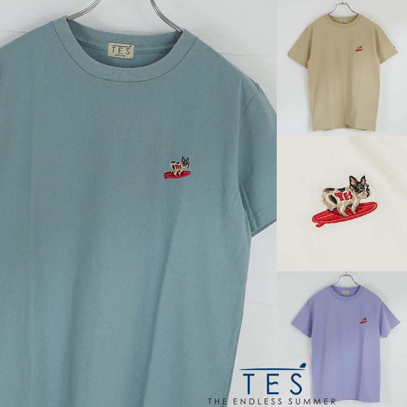 Tes 半袖tシャツ メンズ クルーネック プリントtシャツ 刺繍 Buhi ブヒ 白 青ブランド The Endless Summer テス エンドレスサマー 国産 日本製 サーフ系 408 Graciasショッピングストア 通販 Yahoo ショッピング