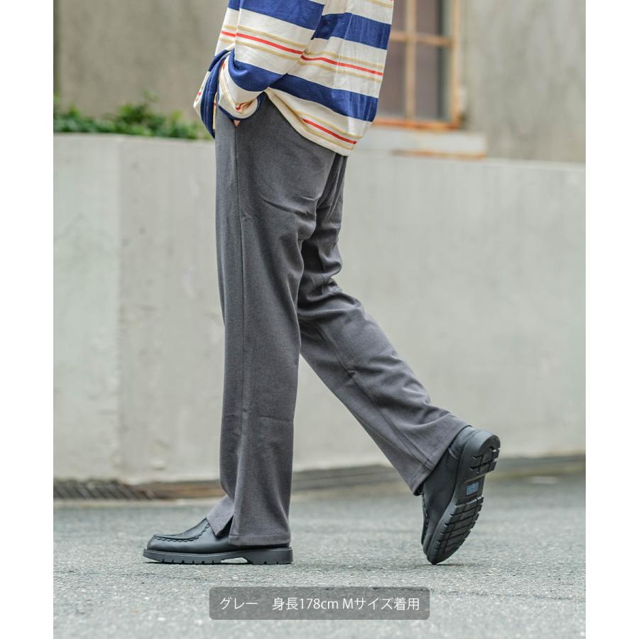 Revo レヴォ スラックス メンズ サイドスリット フレアパンツ 無地 黒 ゆったり ブランド キレイめ キレカジ ストリートファッション 韓国ファッション Graciasショッピングストア 通販 Yahoo ショッピング