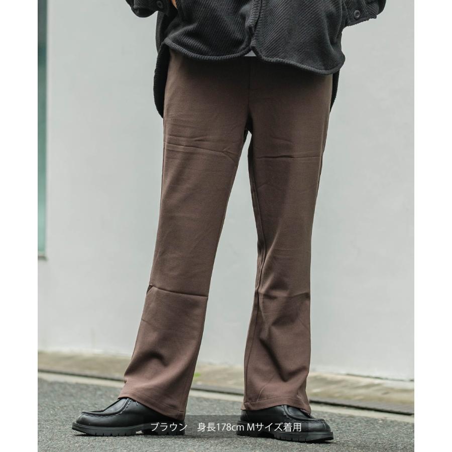 Revo レヴォ スラックス メンズ サイドスリット フレアパンツ 無地 黒 ゆったり ブランド キレイめ キレカジ ストリートファッション 韓国 ファッション Graciasショッピングストア 通販 Yahoo ショッピング