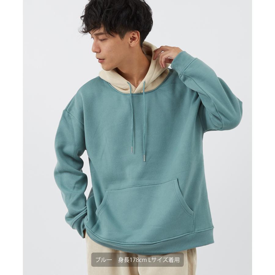 Revo レヴォ パーカー メンズ プルオーバーパーカー 切替 バイカラー ビッグシルエット オーバーサイズ ゆったり スウェットパーカー スエット プルパーカー Graciasショッピングストア 通販 Yahoo ショッピング