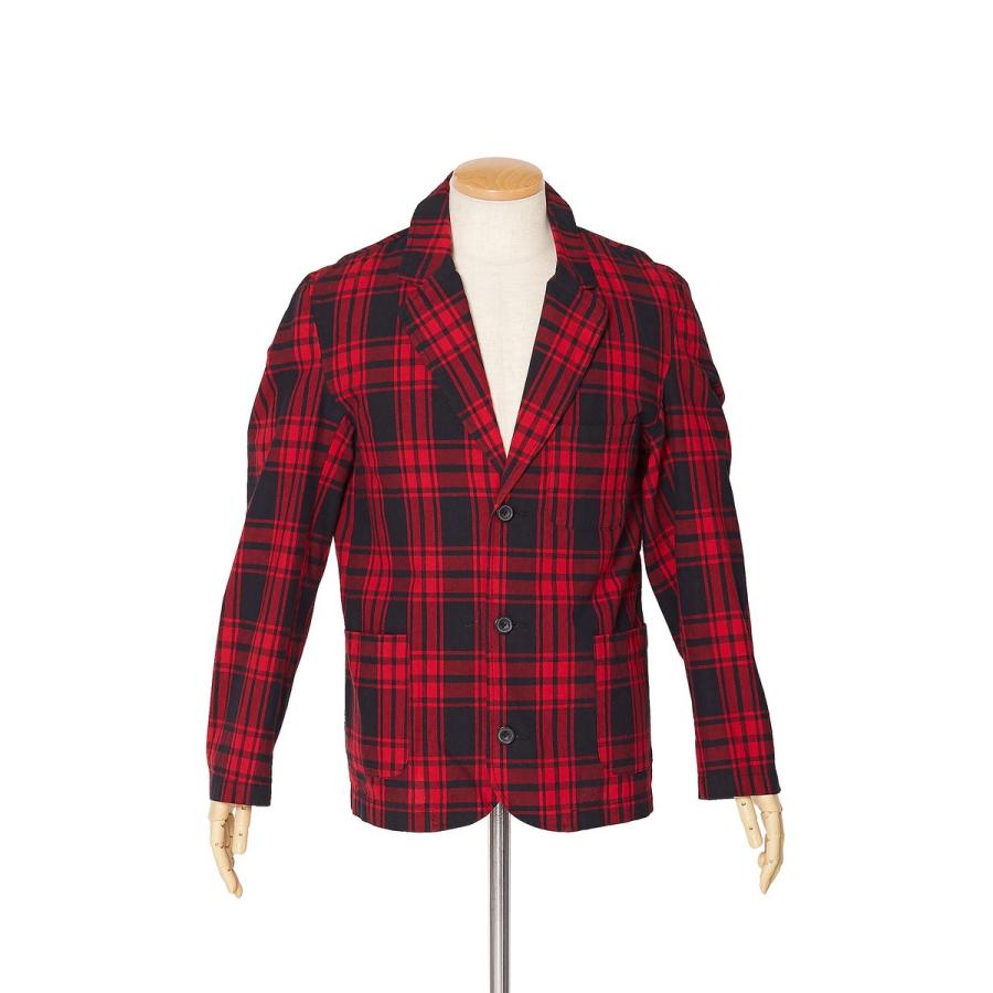 チェック テーラードジャケット メンズ 春 アウター ジャケット ブレザー ブルゾン ジャンパー セットアップ 上下 可能 赤 Graciasショッピングストア 通販 Yahoo ショッピング