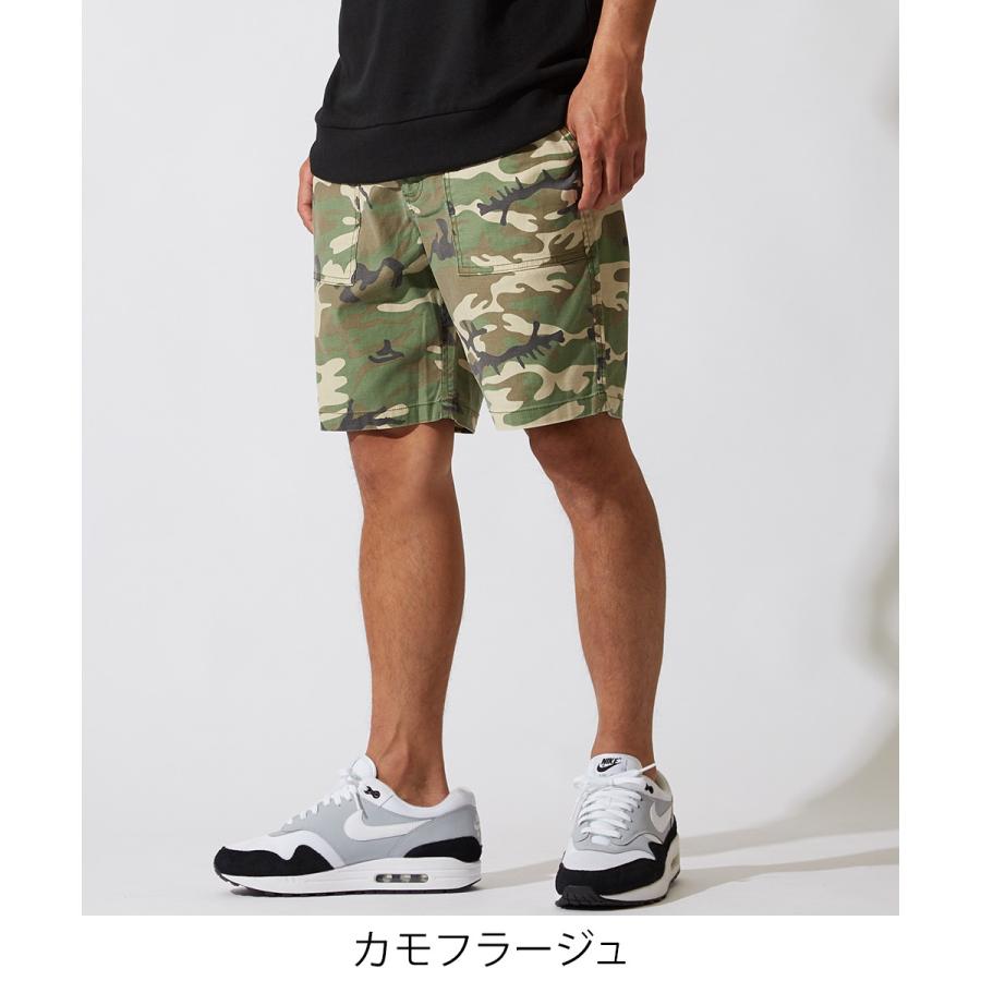 ショートパンツ メンズ 迷彩 カモフラ カーキ ハーフパンツ ショーツ 短パン ベイカー パンツ サーフ系 韓国ファッション Graciasショッピングストア 通販 Yahoo ショッピング